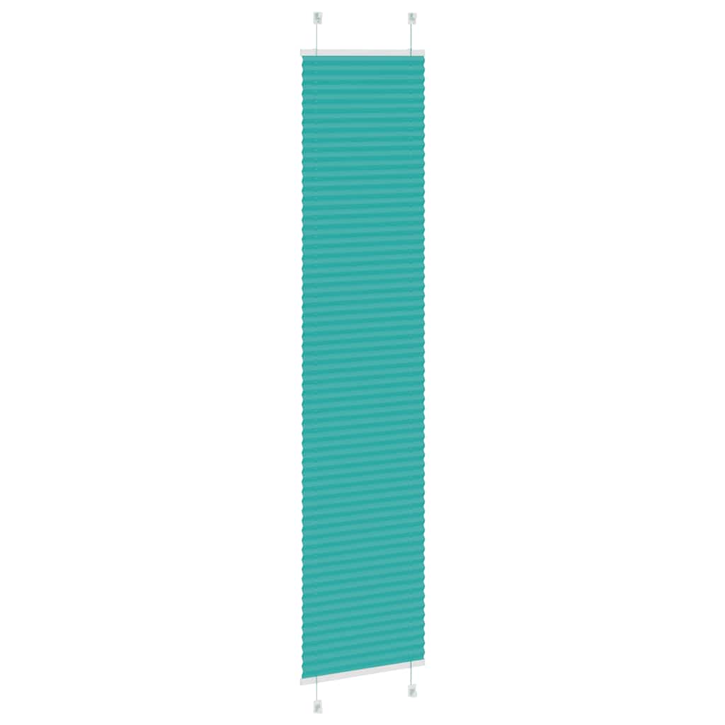 Gasolina verde plissada cega 40x200 cm largura tecido 39,4 cm