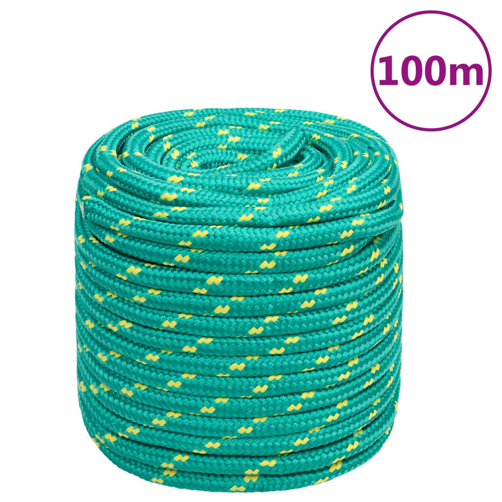 Corda de barco 16 mm 100 m polipropileno verde
