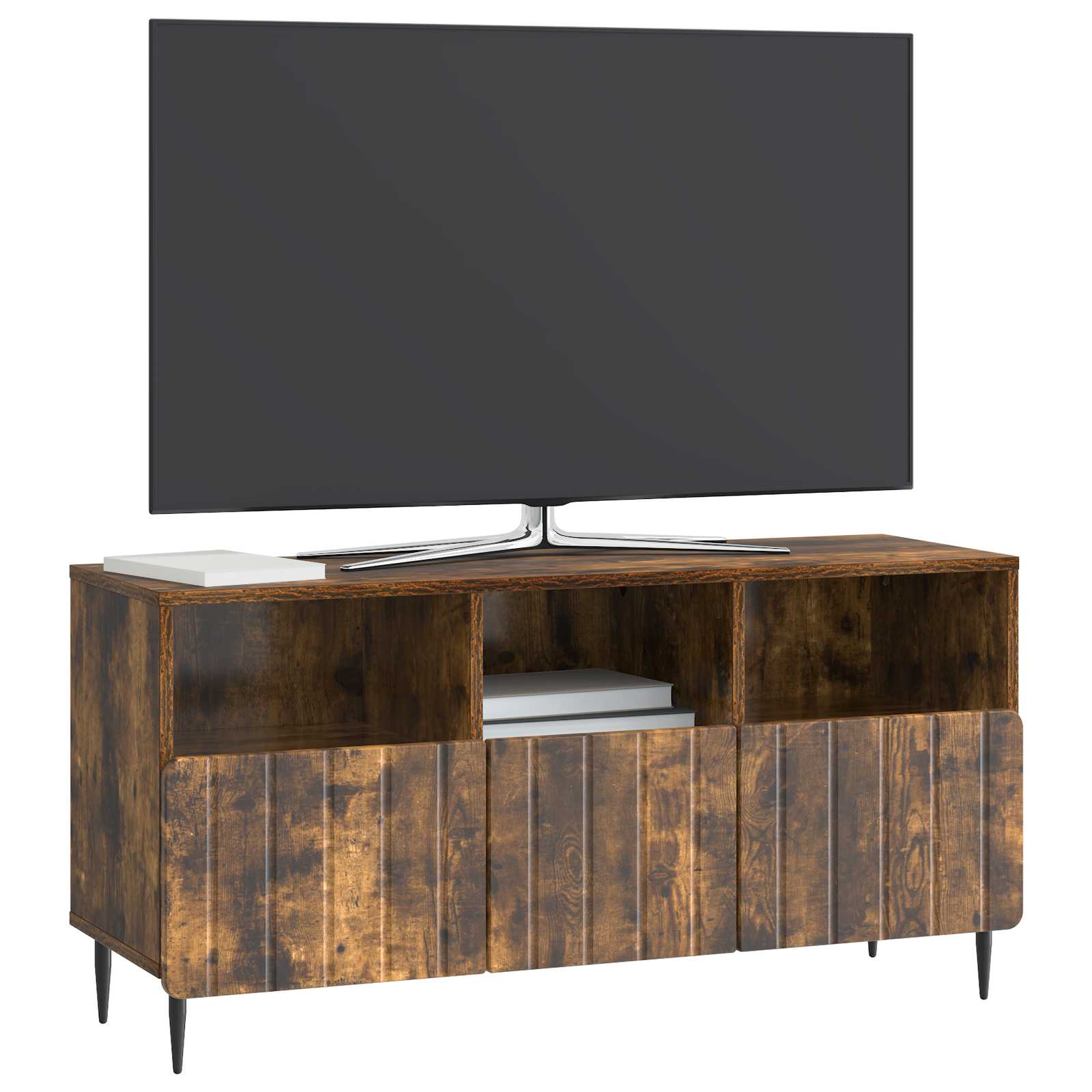 Gabinete para TV com gaveta carvalho fumado 102 x 34,5 x 50 cm