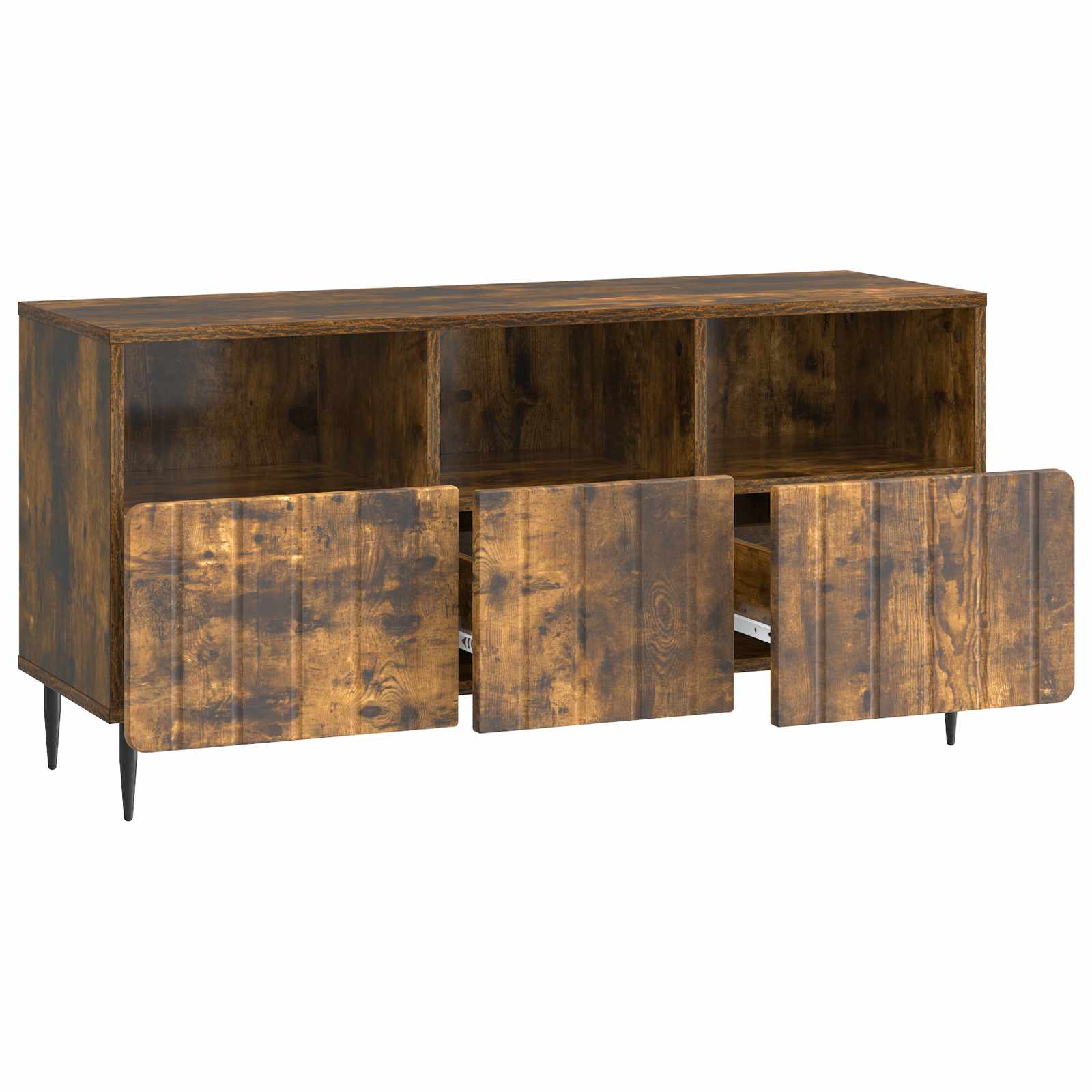 Gabinete para TV com gaveta carvalho fumado 102 x 34,5 x 50 cm