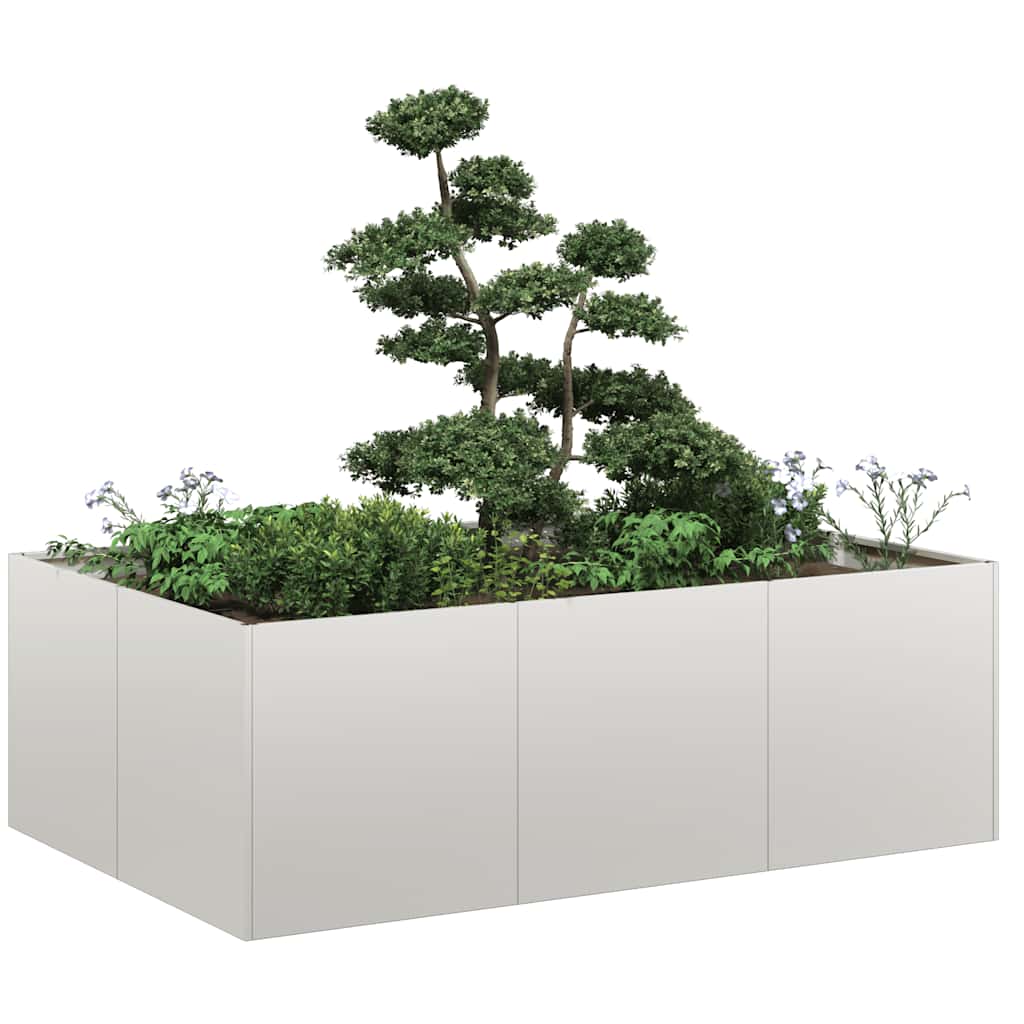 Plantador 120x80x40 cm aço inoxidável