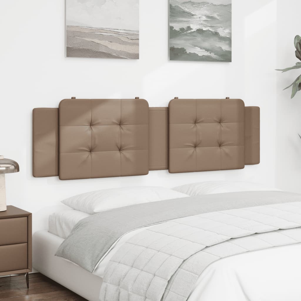 Almofadão de cabeceira zadar 180 cm couro artificial cappuccino