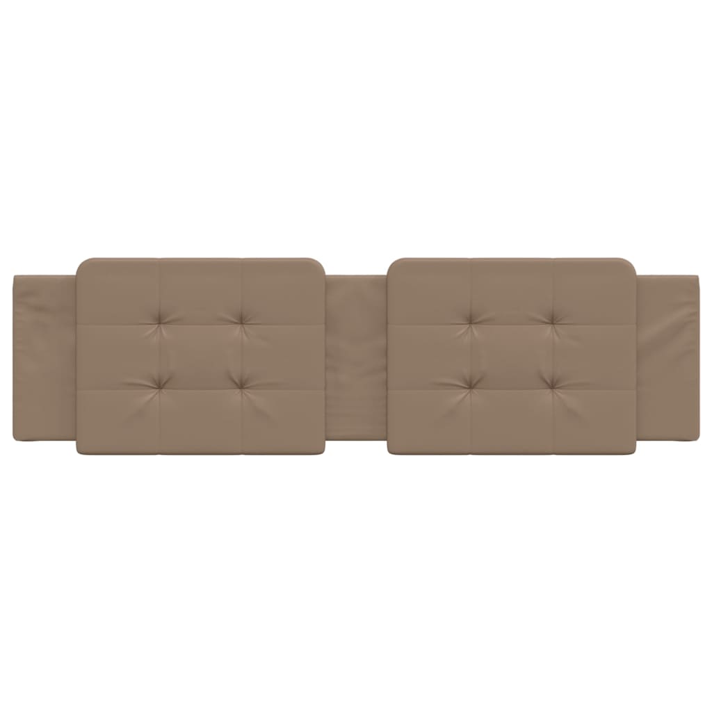 Almofadão de cabeceira zadar 180 cm couro artificial cappuccino