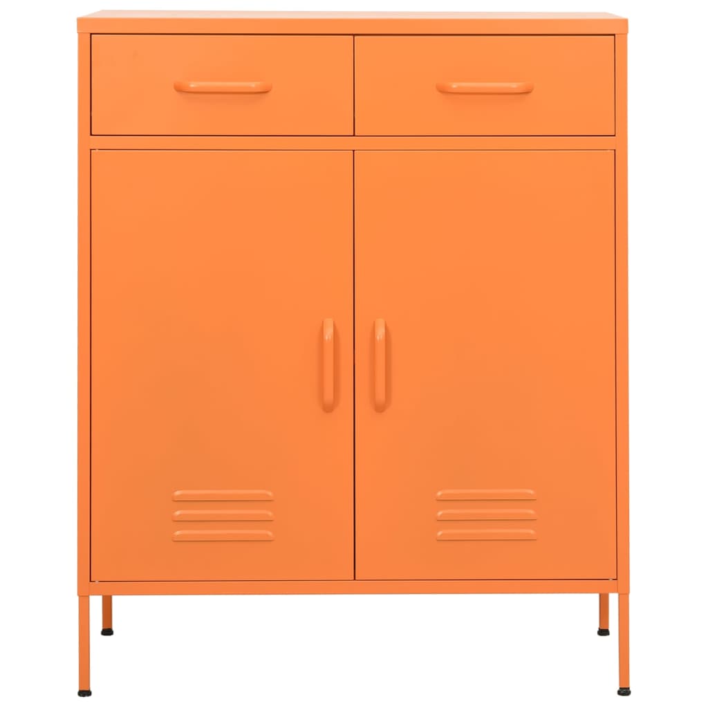 Armário de arrumação aço 80x35x101,5 cm laranja