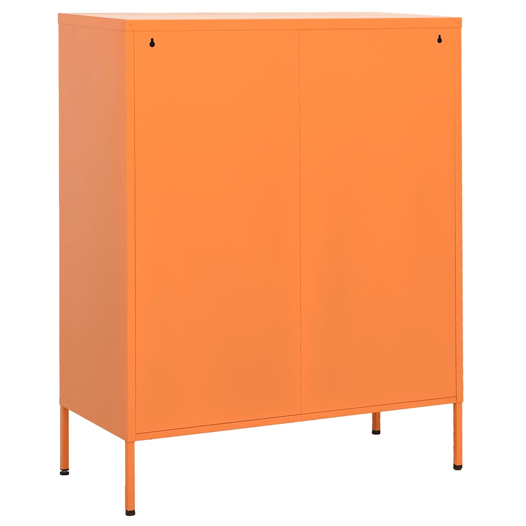 Armário de arrumação aço 80x35x101,5 cm laranja