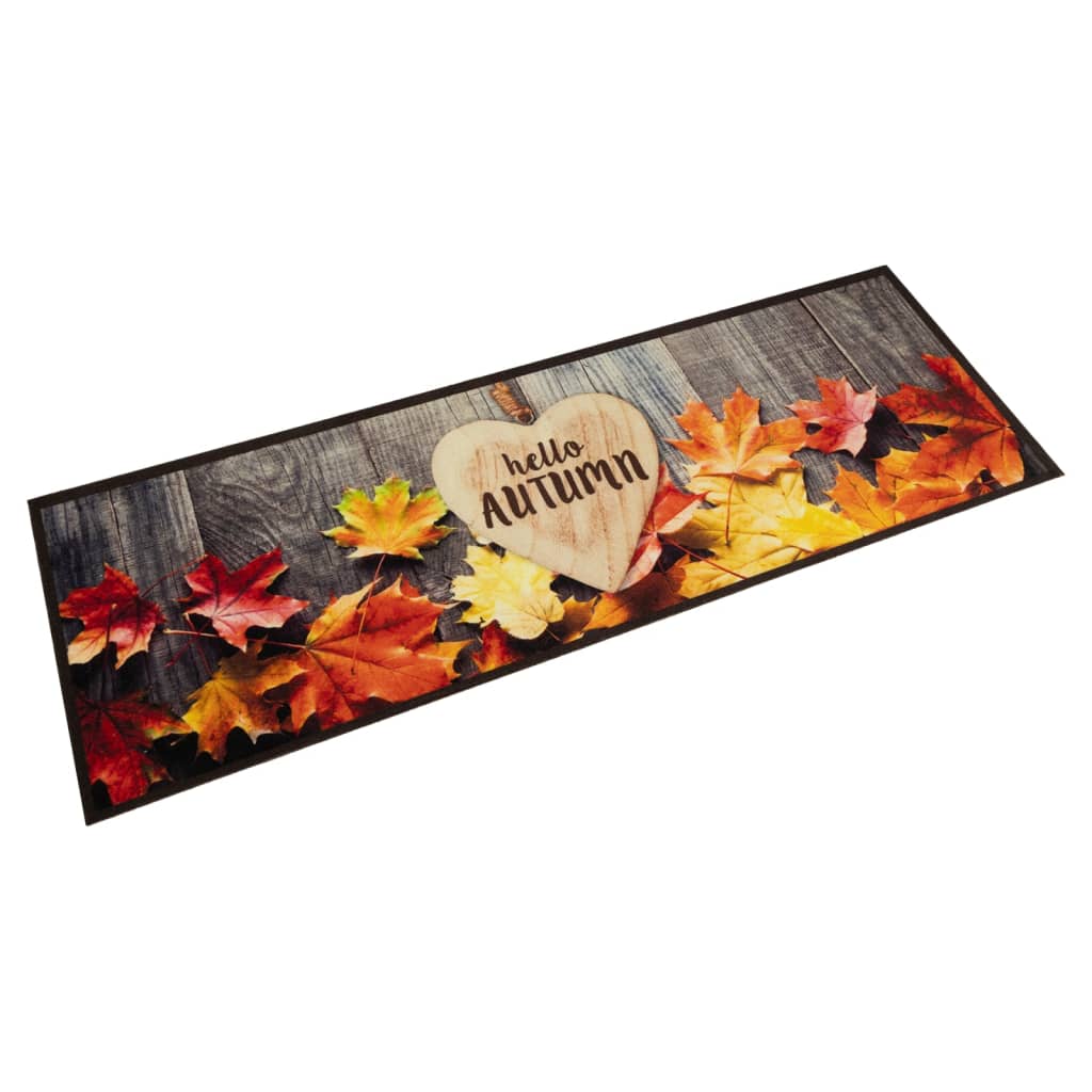Tapete de cozinha lavável 60x180 cm veludo padrão autumn