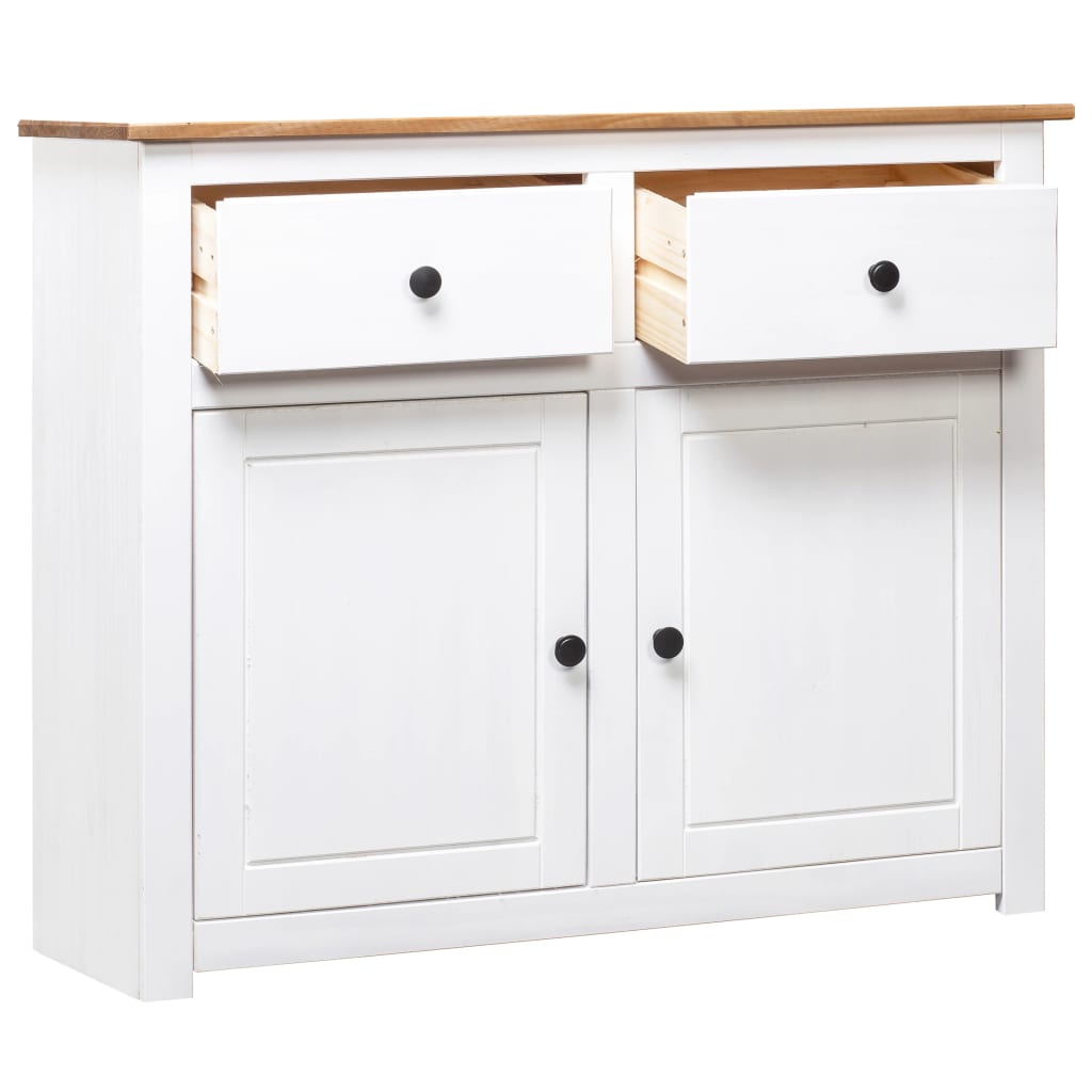 Aparador 93x40x80 cm pinho maciço panama branco