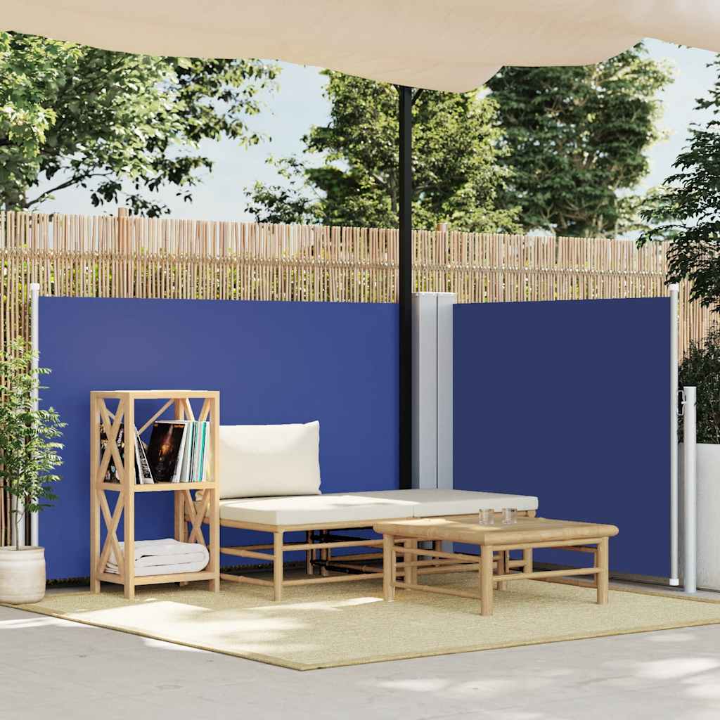 Toldo lateral retrátil 100x600 cm azul