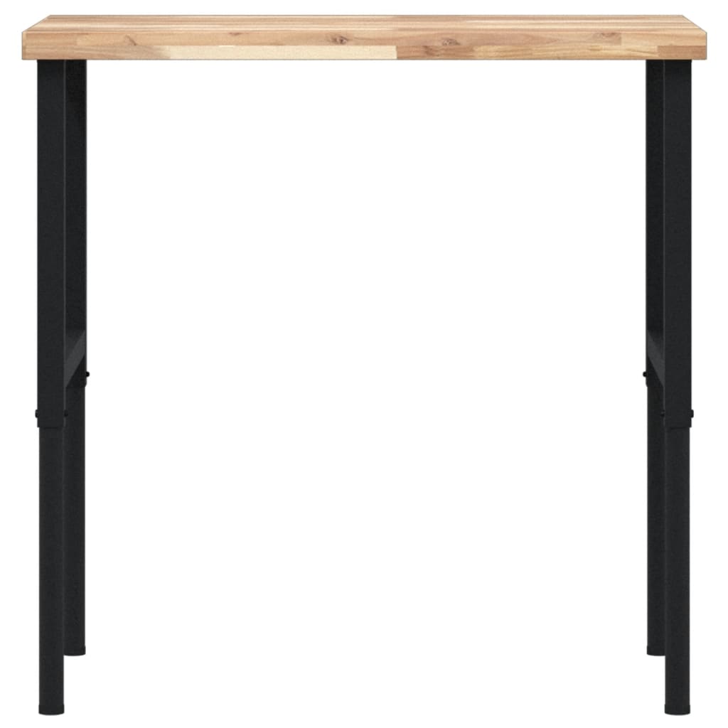 Bancada retangular 100x60x(73-99,5) cm madeira de acácia maciça