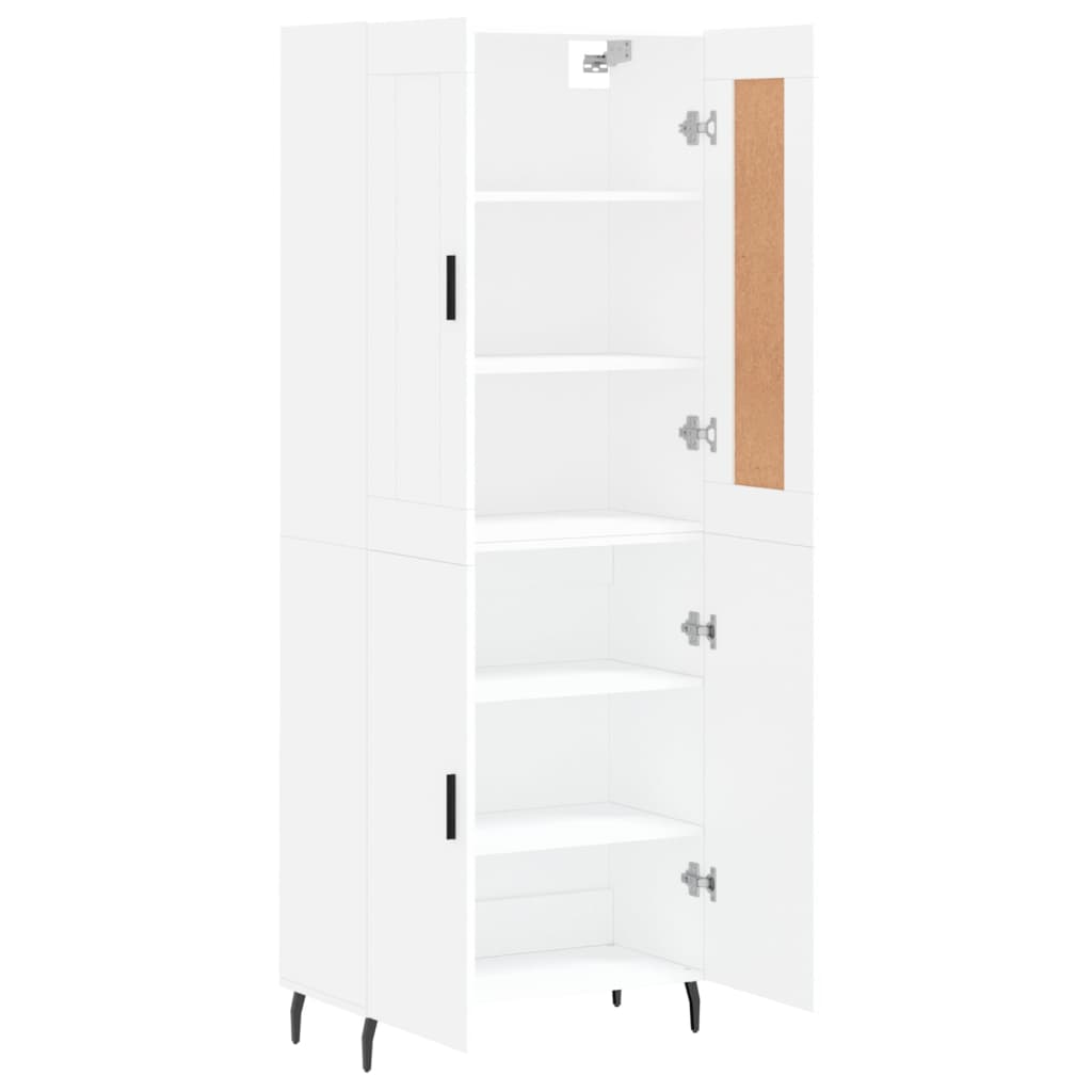 Armário alto 69,5x34x180 cm derivados de madeira branco
