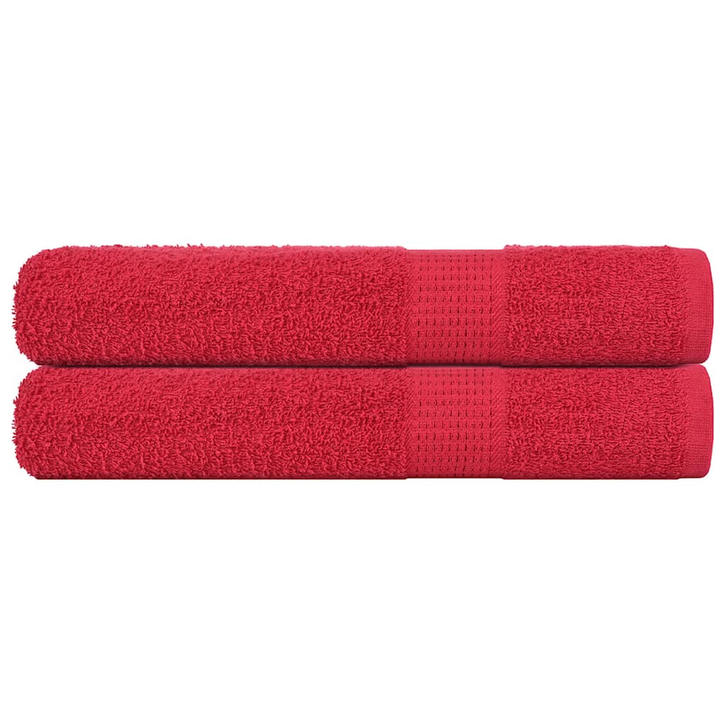 Toalhas frogn 2 pcs 100x200 cm 360 g/m² vermelho