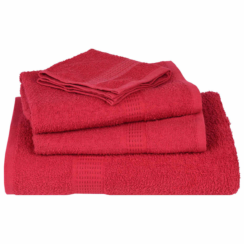 Toalhas frogn 2 pcs 100x200 cm 360 g/m² vermelho