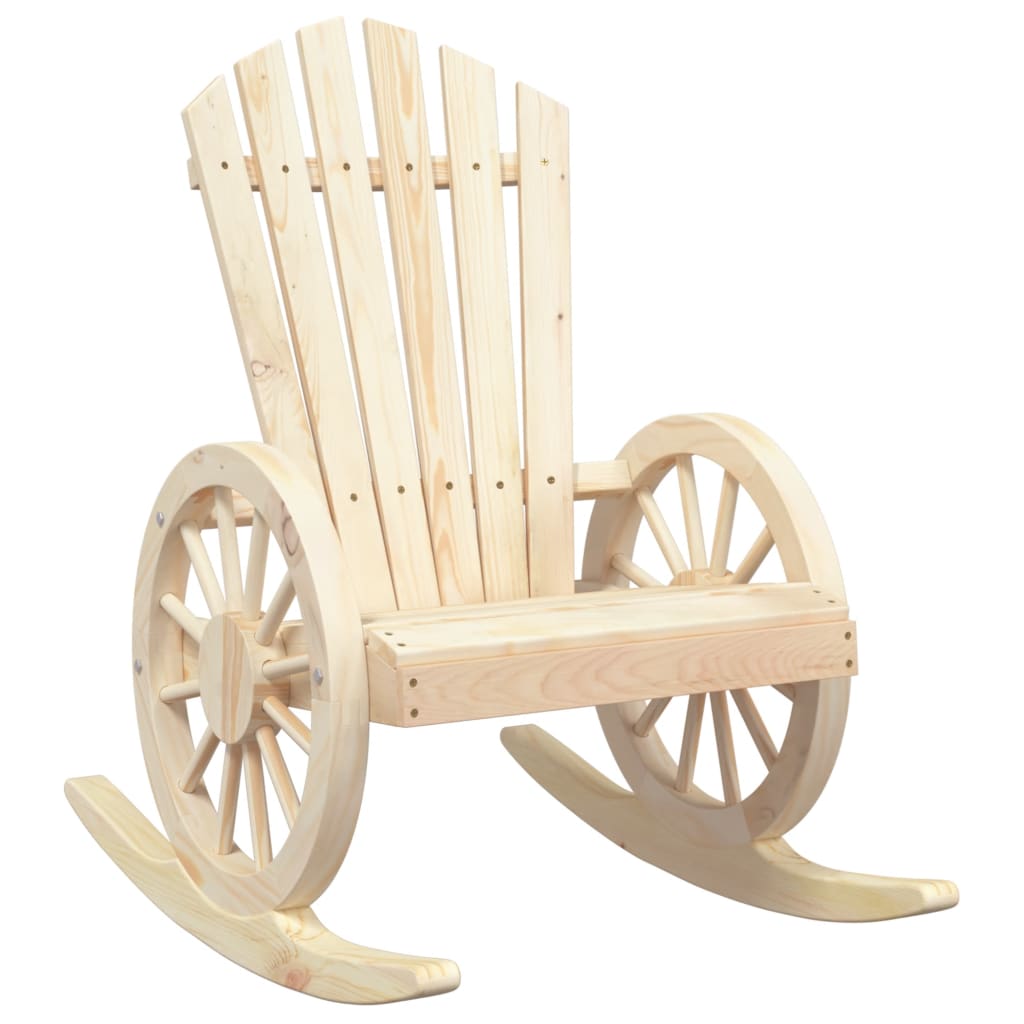 Cadeiras de baloiço adirondack 2 pcs madeira de abeto maciça