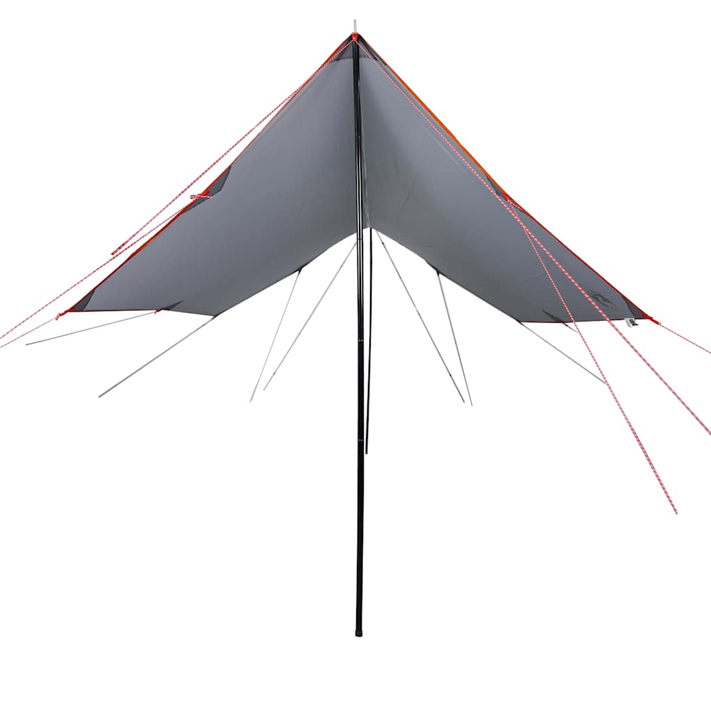 Lona de campismo 460x305x210 cm impermeável laranja