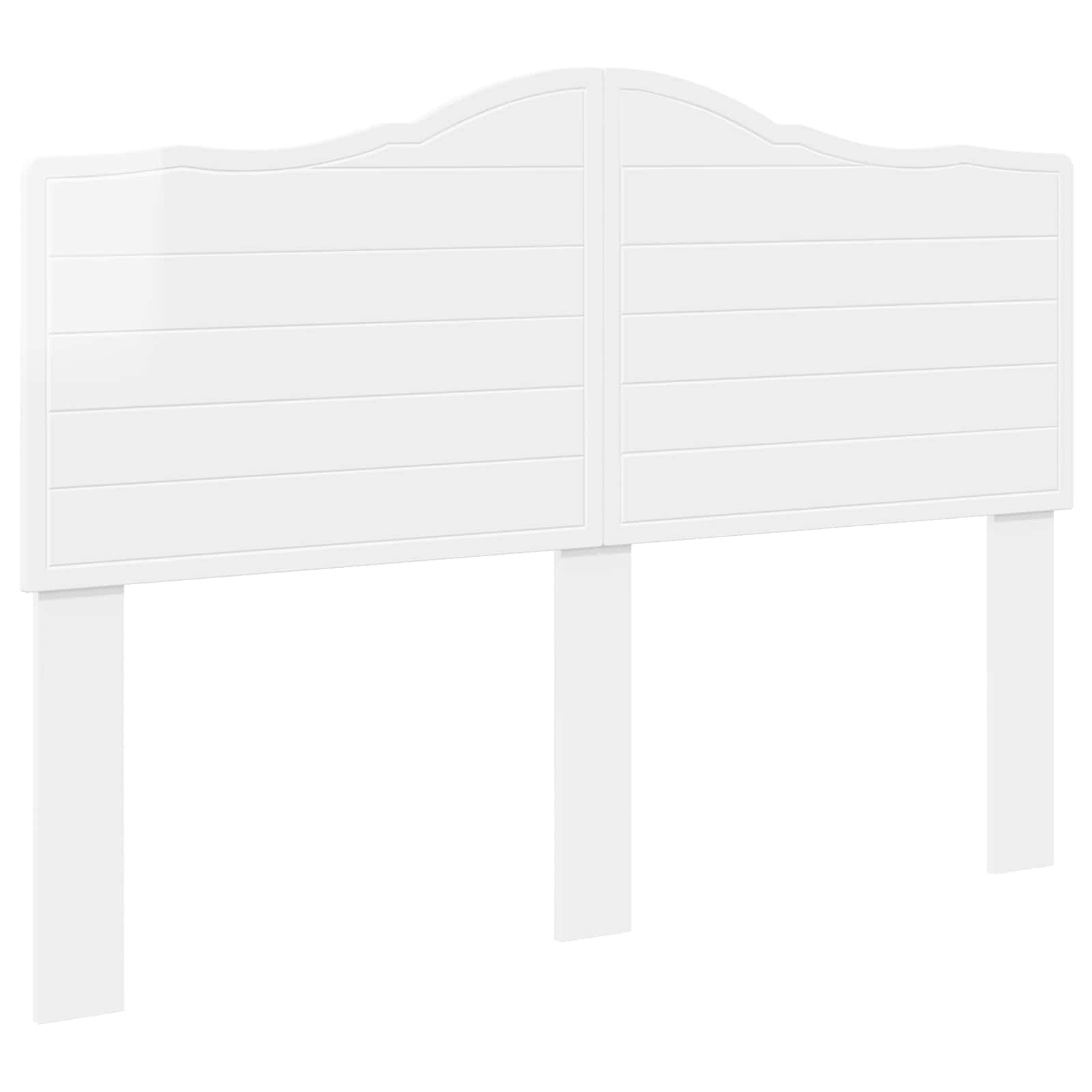 Cabeceira branco brilhante derivados de madeira