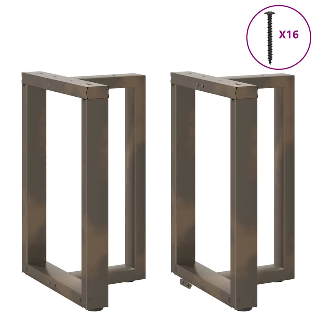 Pés de mesa de jantar em forma de t, 2 peças, preto, 60x35x(72-73) cm, aço