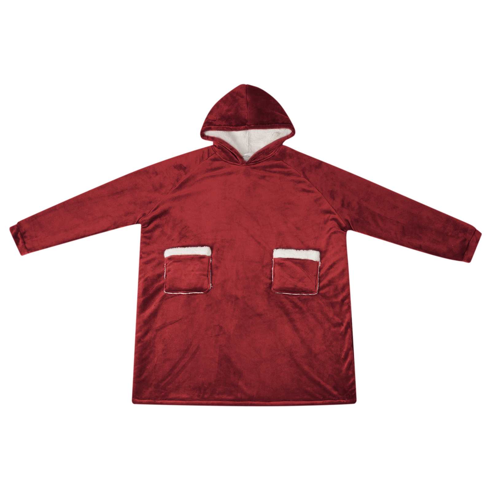 Sweatshirt manta vermelho bordeaux m fleece e flanela