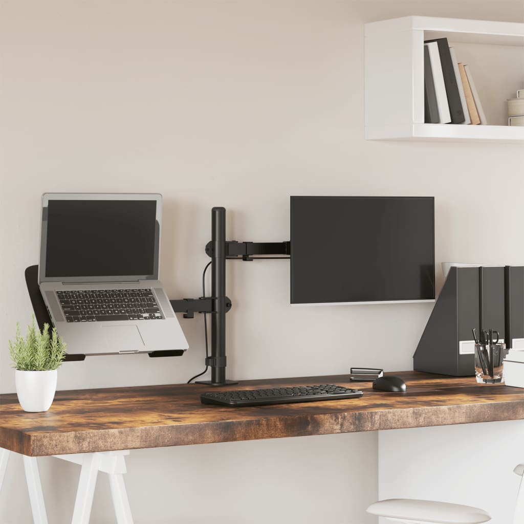 Suporte para monitor vesa 75/100 mm aço preto