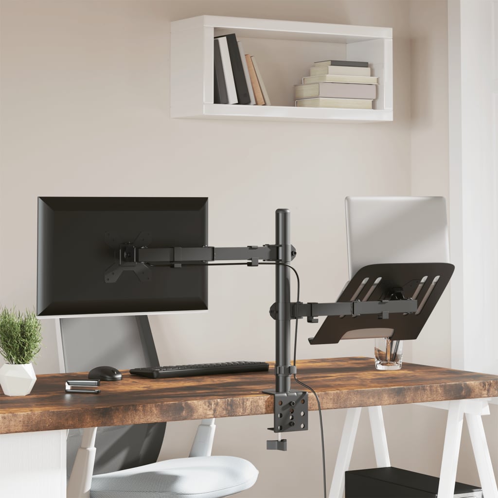 Suporte para monitor vesa 75/100 mm aço preto