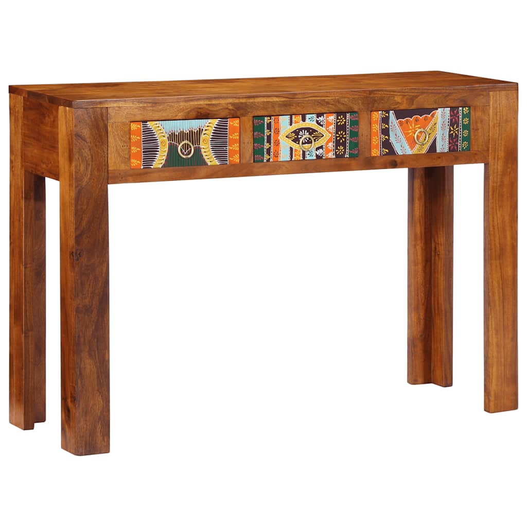 Mesa consola 110x35x75 cm madeira de acácia maciça