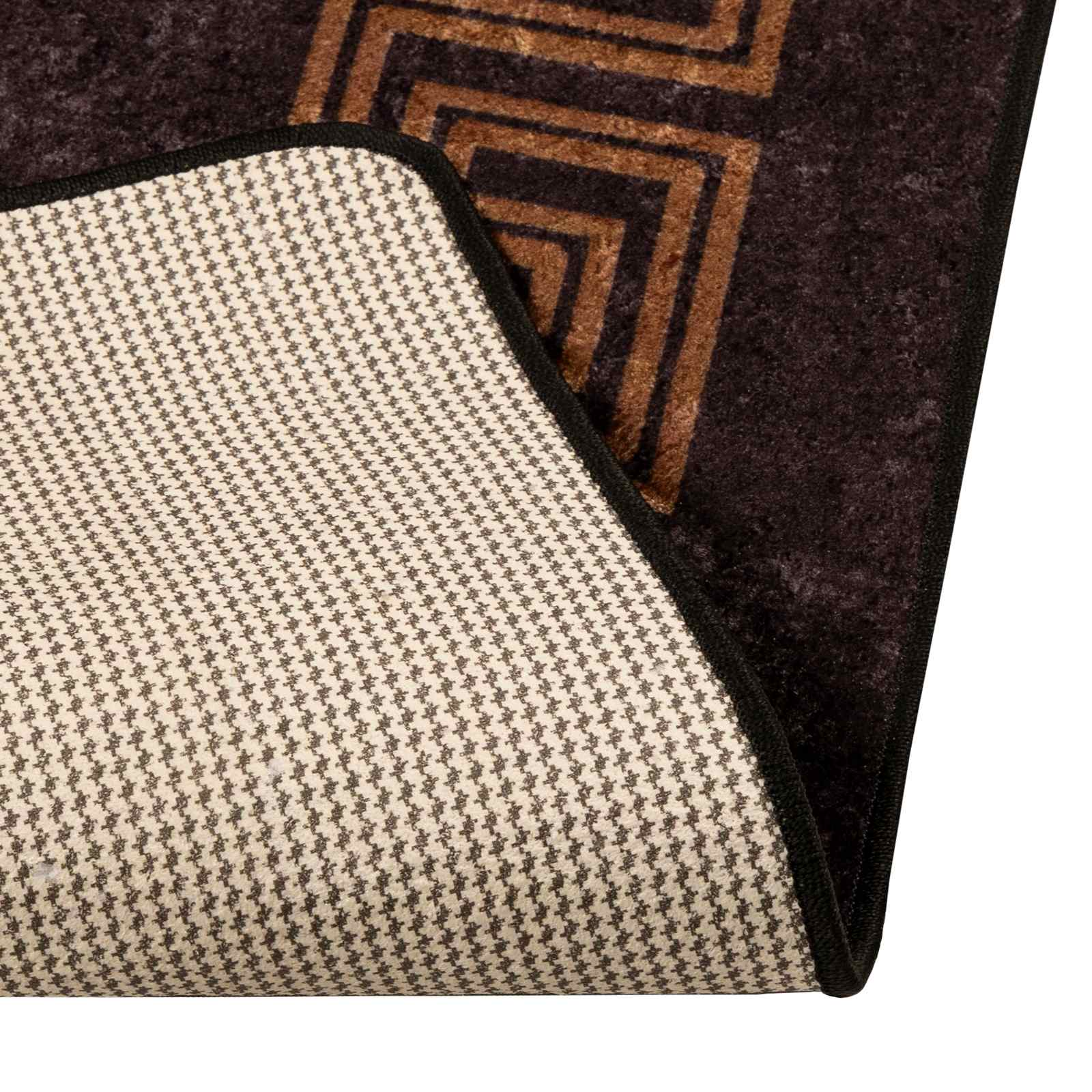 Passadeira marsa preto 100 x 450 cm poliéster e PVC