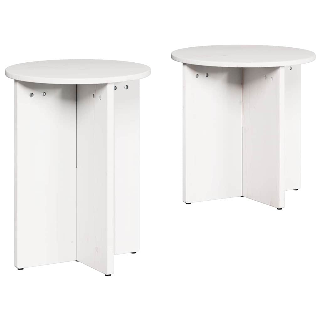 Mesa de centro 2 unid. branco 41,5 x 41,5 x 46 cm