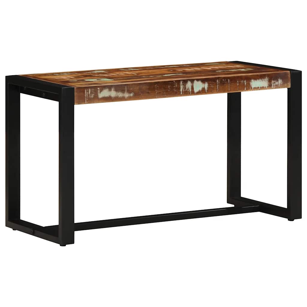 Banco multicor 80x35x45 cm madeira maciça recuperada