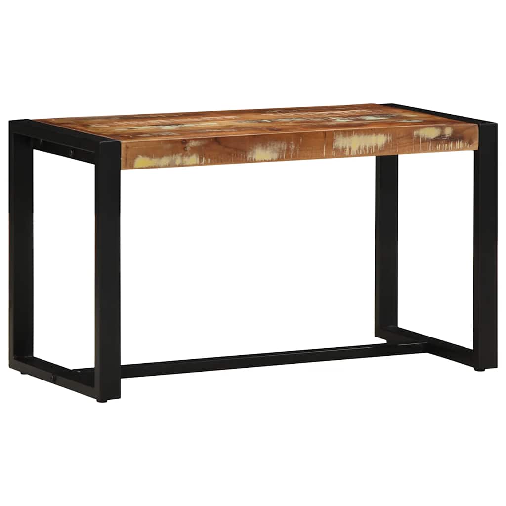 Banco multicor 80x35x45 cm madeira maciça recuperada