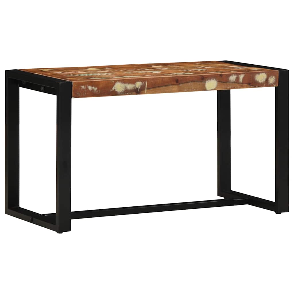 Banco multicor 80x35x45 cm madeira maciça recuperada