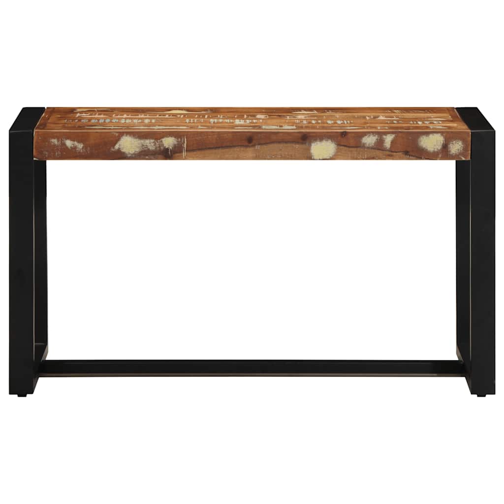Banco multicor 80x35x45 cm madeira maciça recuperada