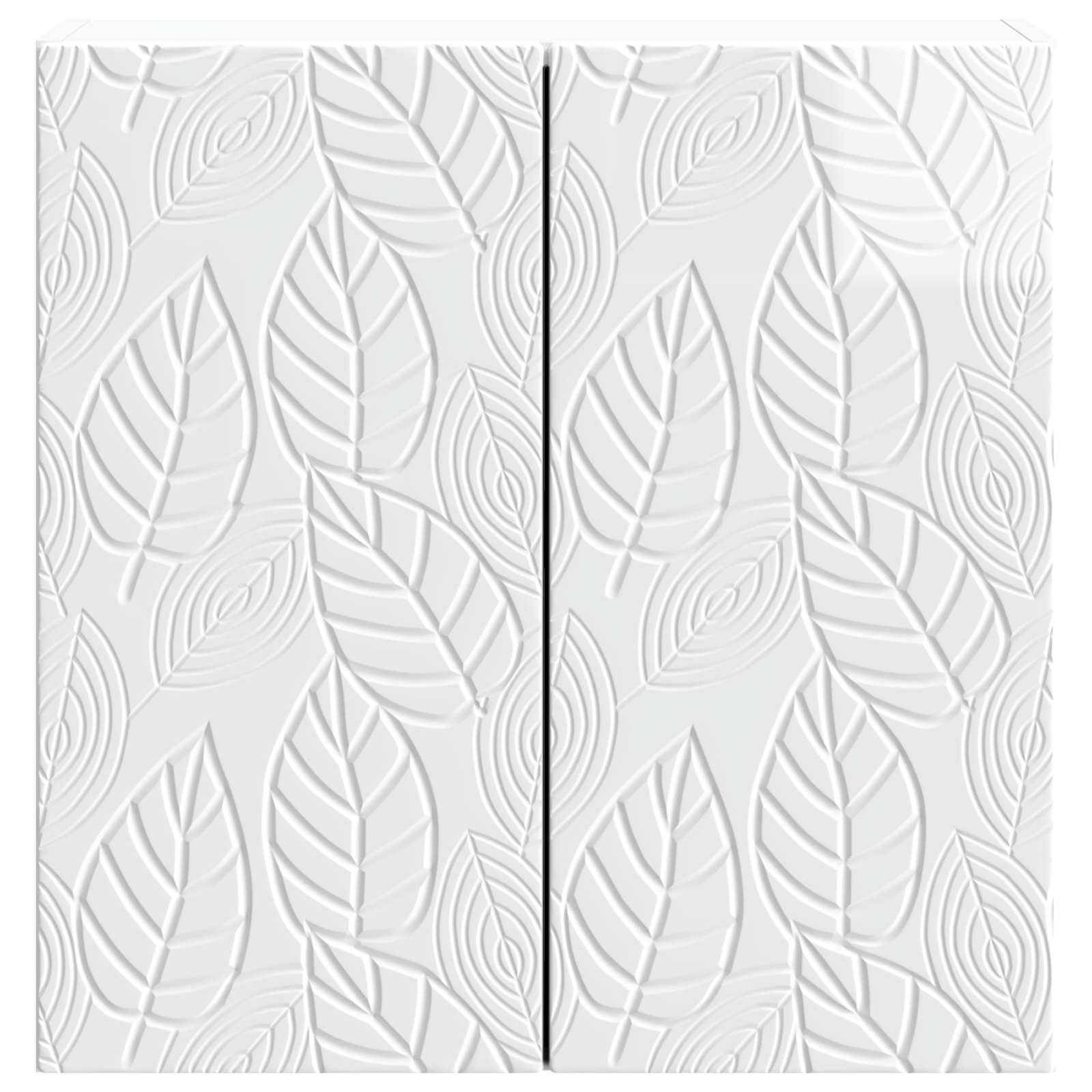 Armário de parede branco brilhante 59 x 31 x 60 cm