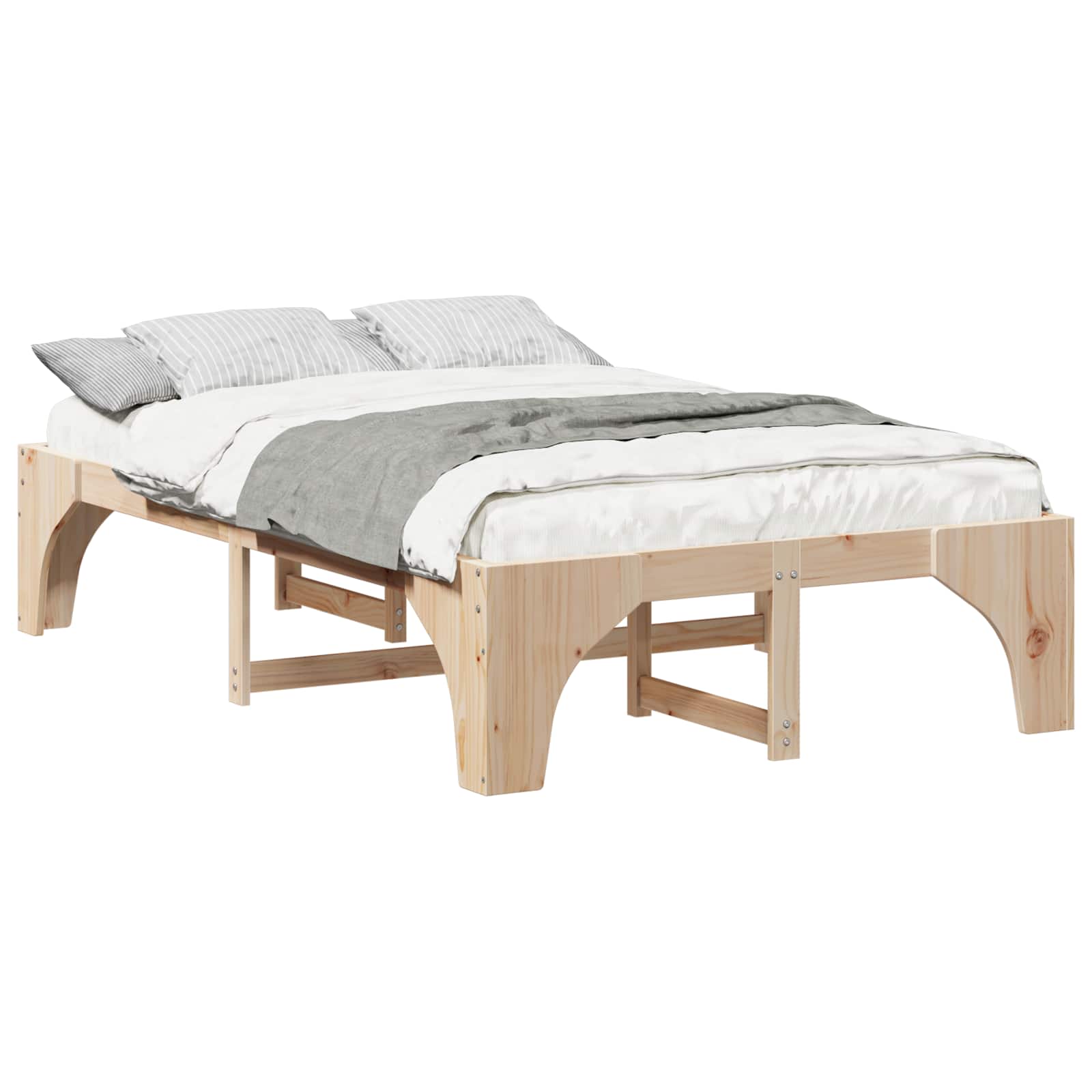 Estrutura da cama castanho 120 x 190 cm