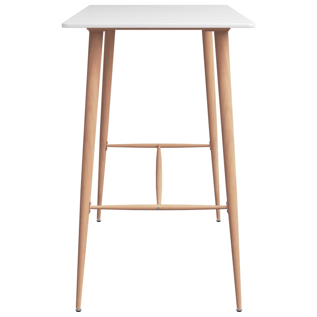 5 Pcs conjunto de bar branco e cinzento
