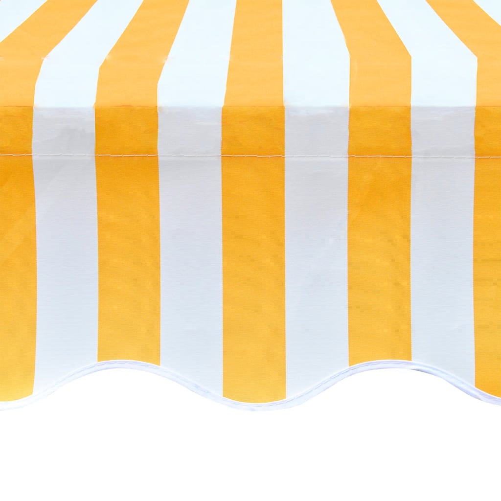 Tecido de substituição para toldo laranja e branco 350x250 cm poliéster