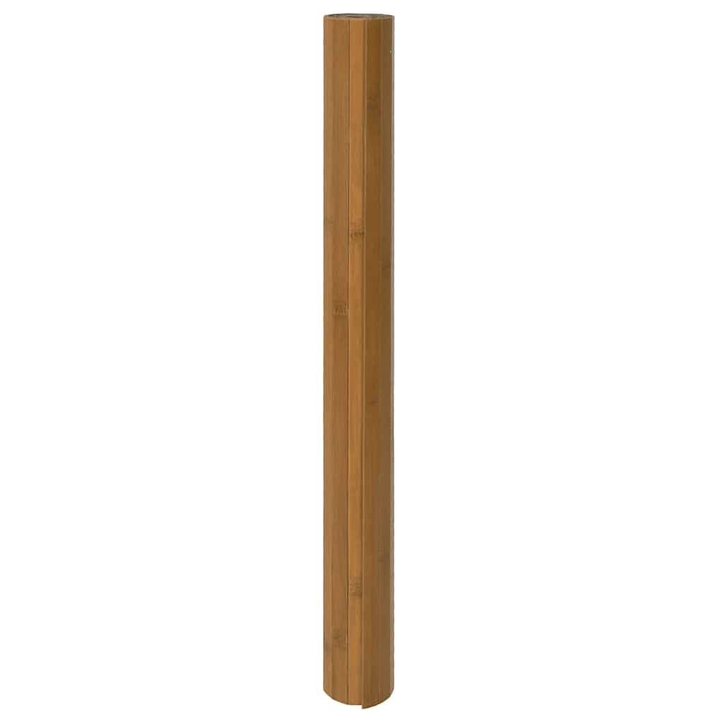 Tapete retangular 60x300 cm bambu castanho