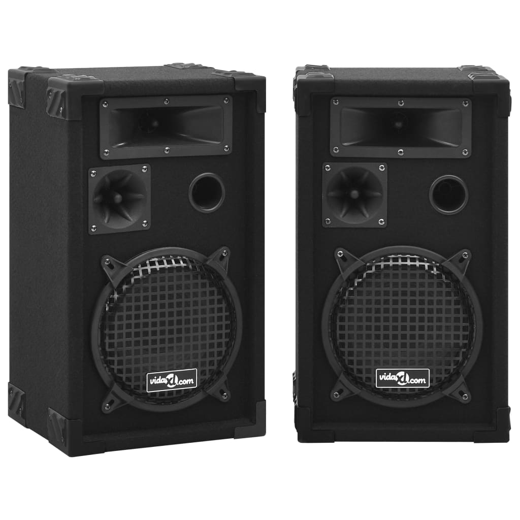 Colunas de palco hifi profissionais passivas 2 pcs 800 w preto