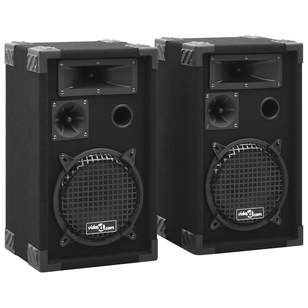 Colunas de palco hifi profissionais passivas 2 pcs 800 w preto