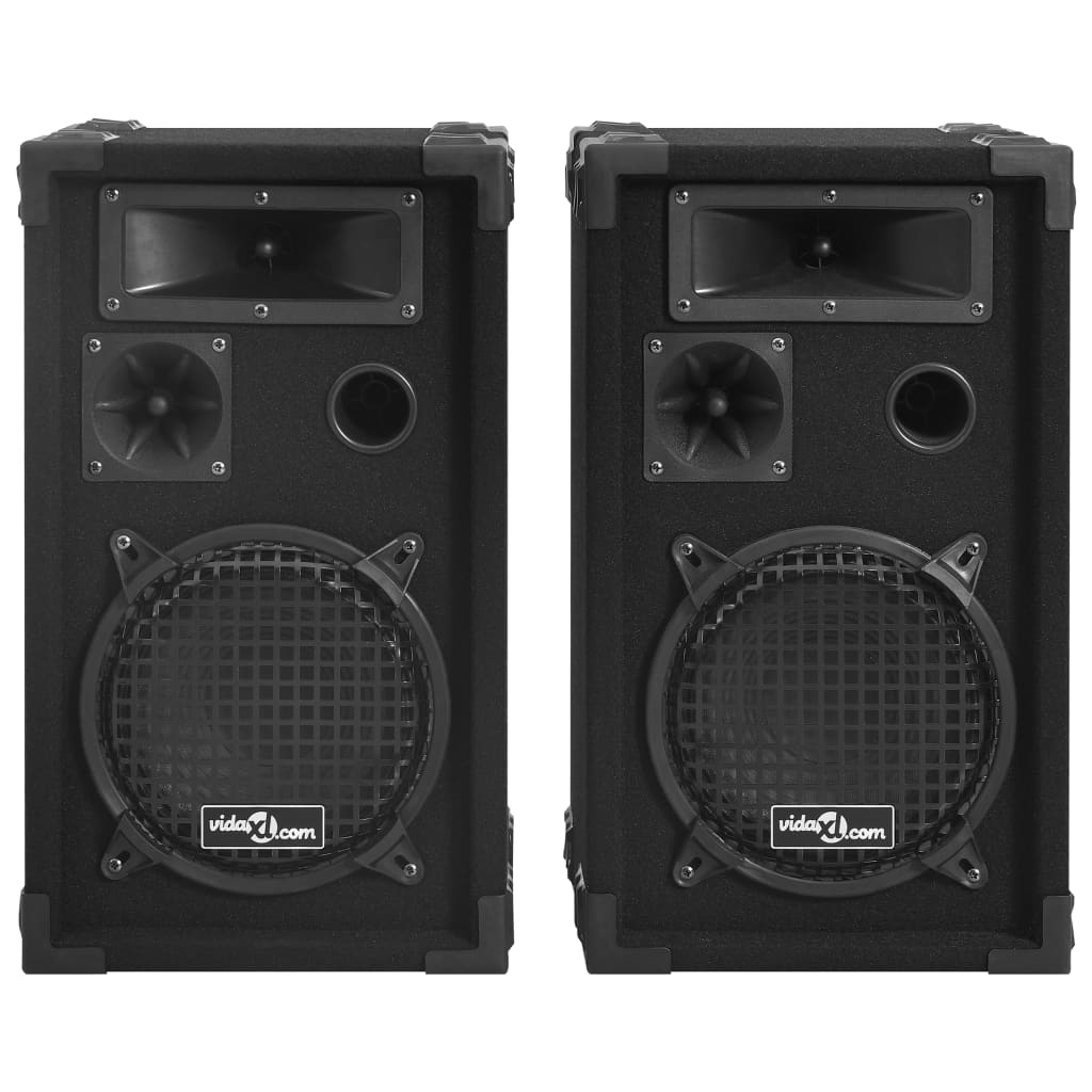 Colunas de palco hifi profissionais passivas 2 pcs 800 w preto
