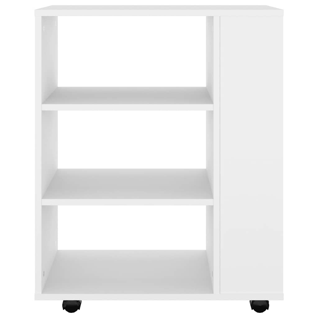 Móvel com rodas 60x35x75 cm derivados de madeira branco