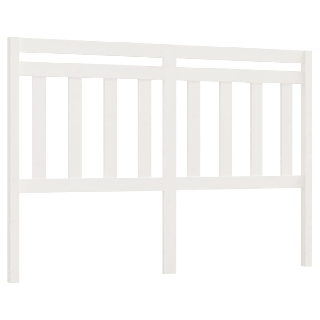 Cabeceira de cama 156x4x100 cm pinho maciço branco