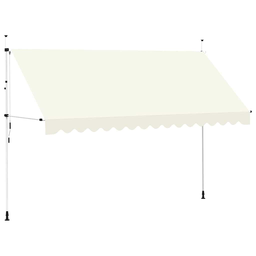 Toldo retrátil manual 400 cm creme