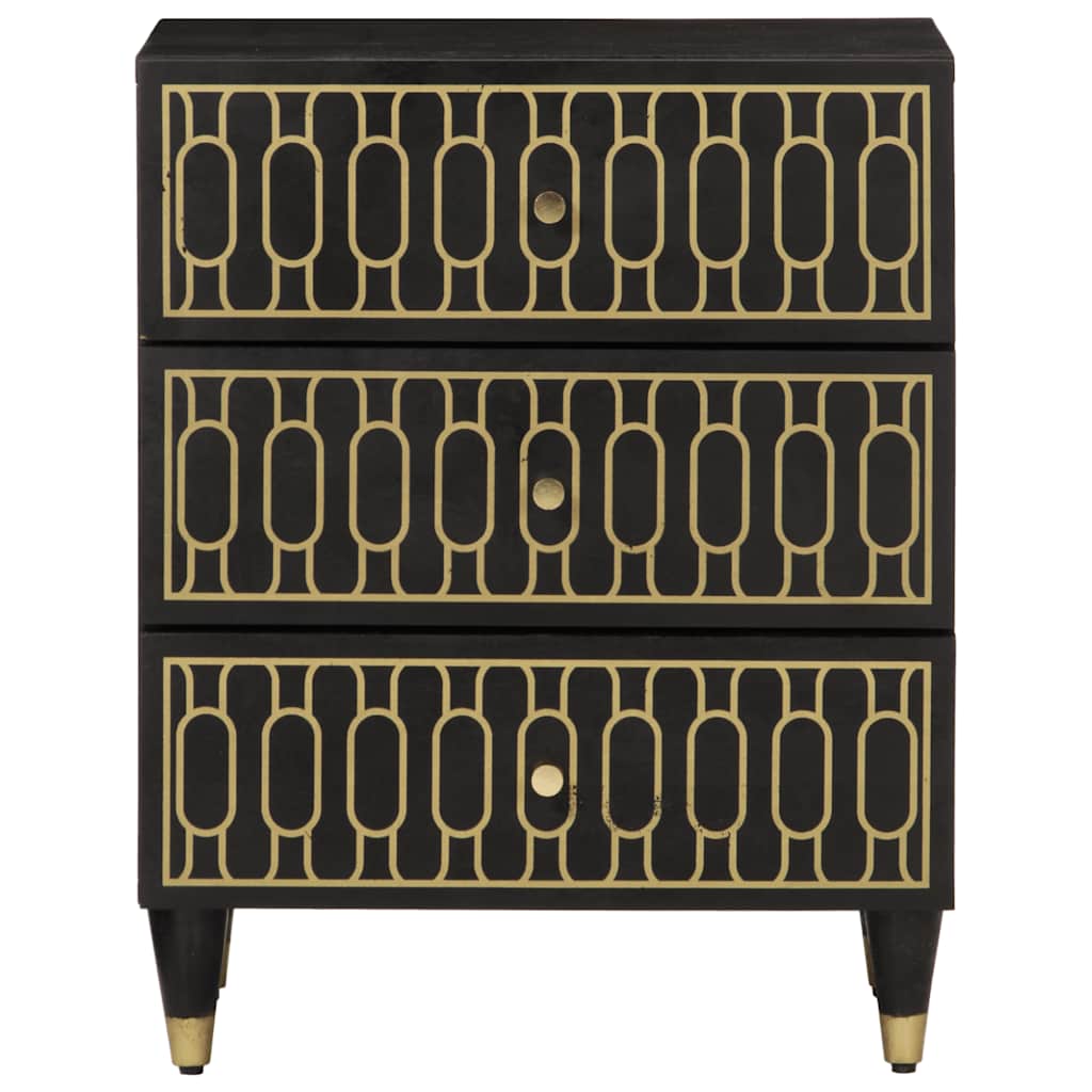 Mesa de cabeceira 50x33x60 cm madeira de mangueira maciça
