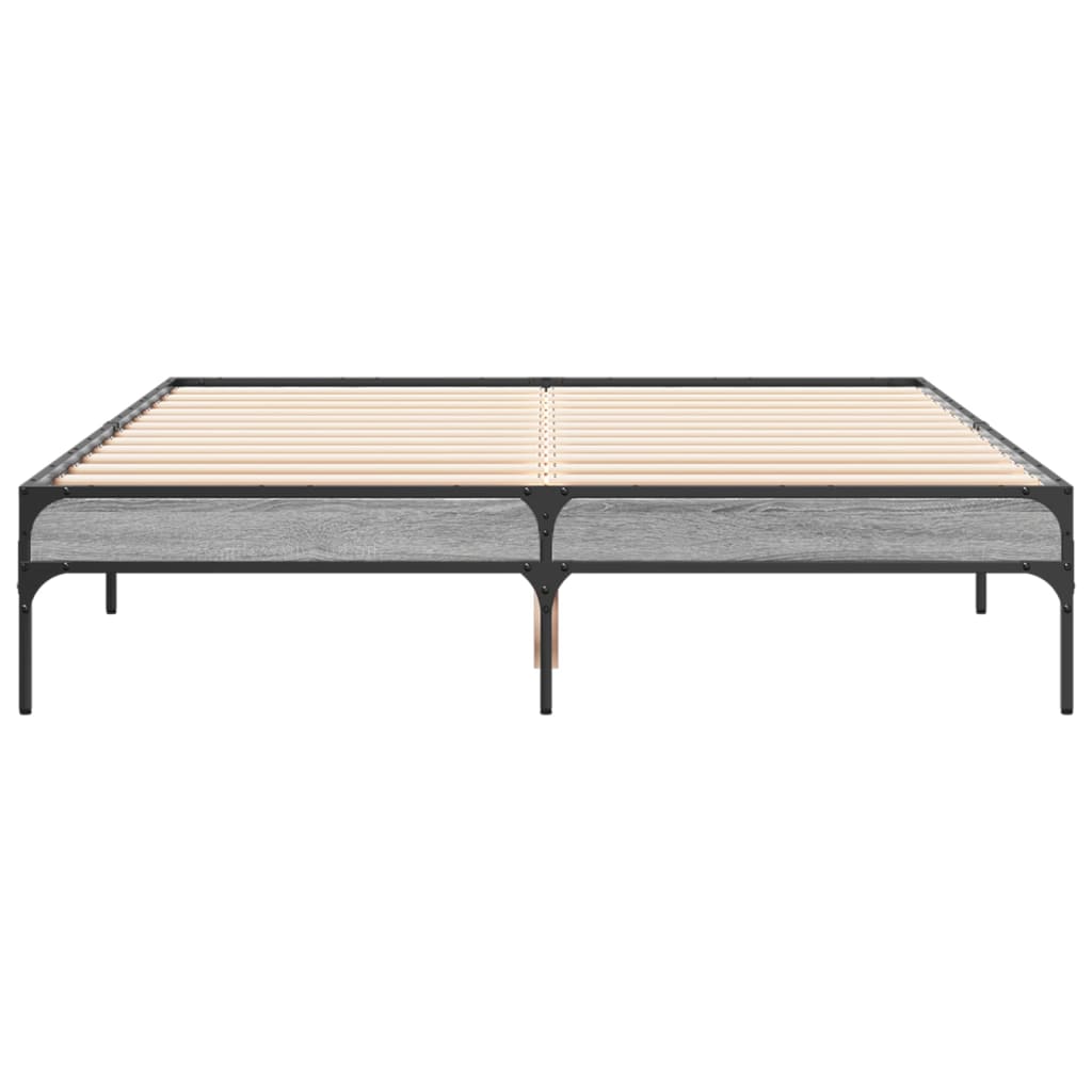 Estrutura cama 140x190 cm derivados de madeira/metal