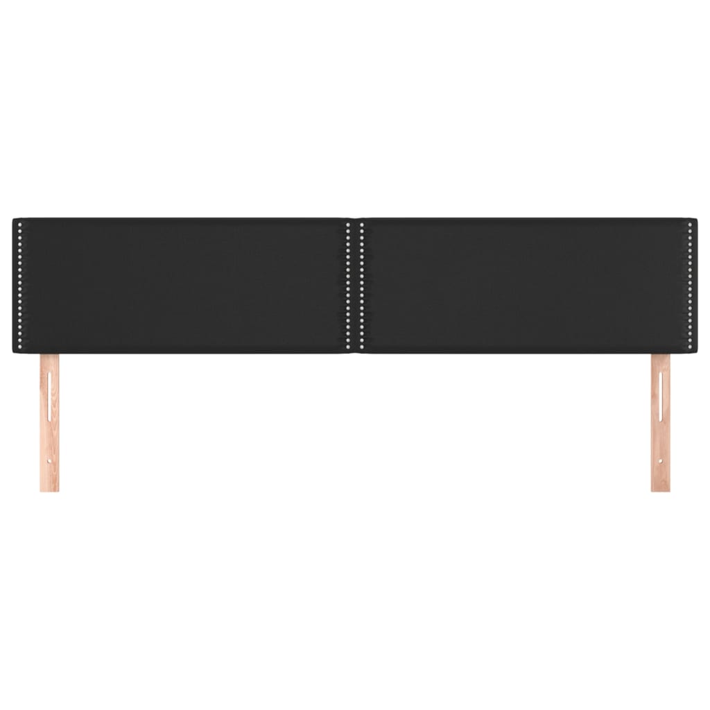 Cabeceiras preto 200x5x78/88 cm couro artificial