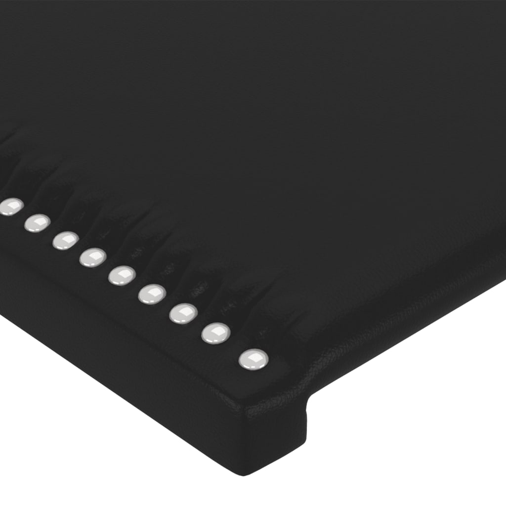 Cabeceiras preto 200x5x78/88 cm couro artificial