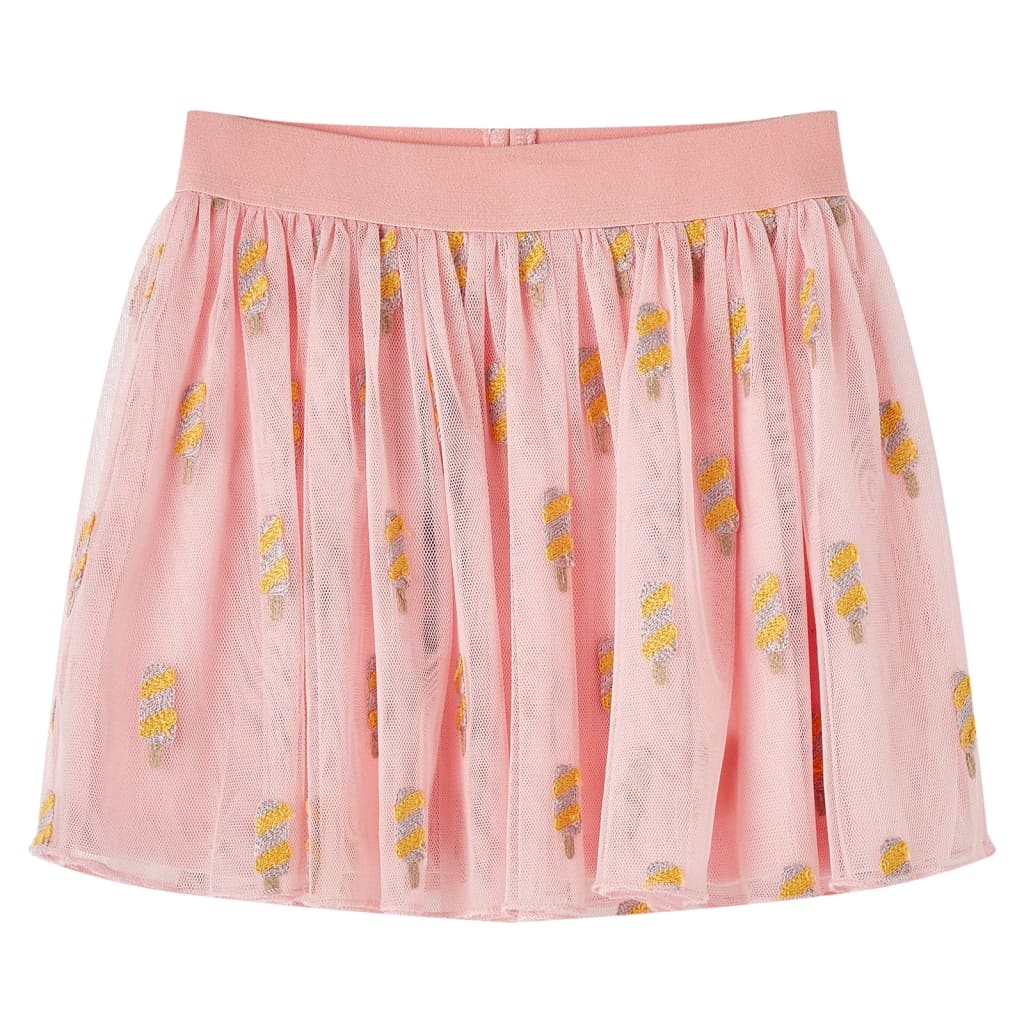 Saia de tule para criança rosa-claro 116