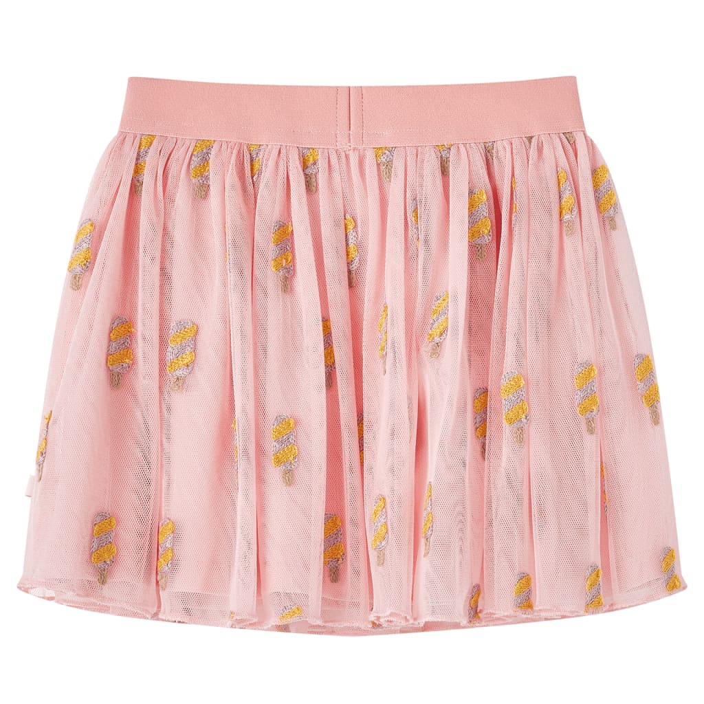 Saia de tule para criança rosa-claro 116