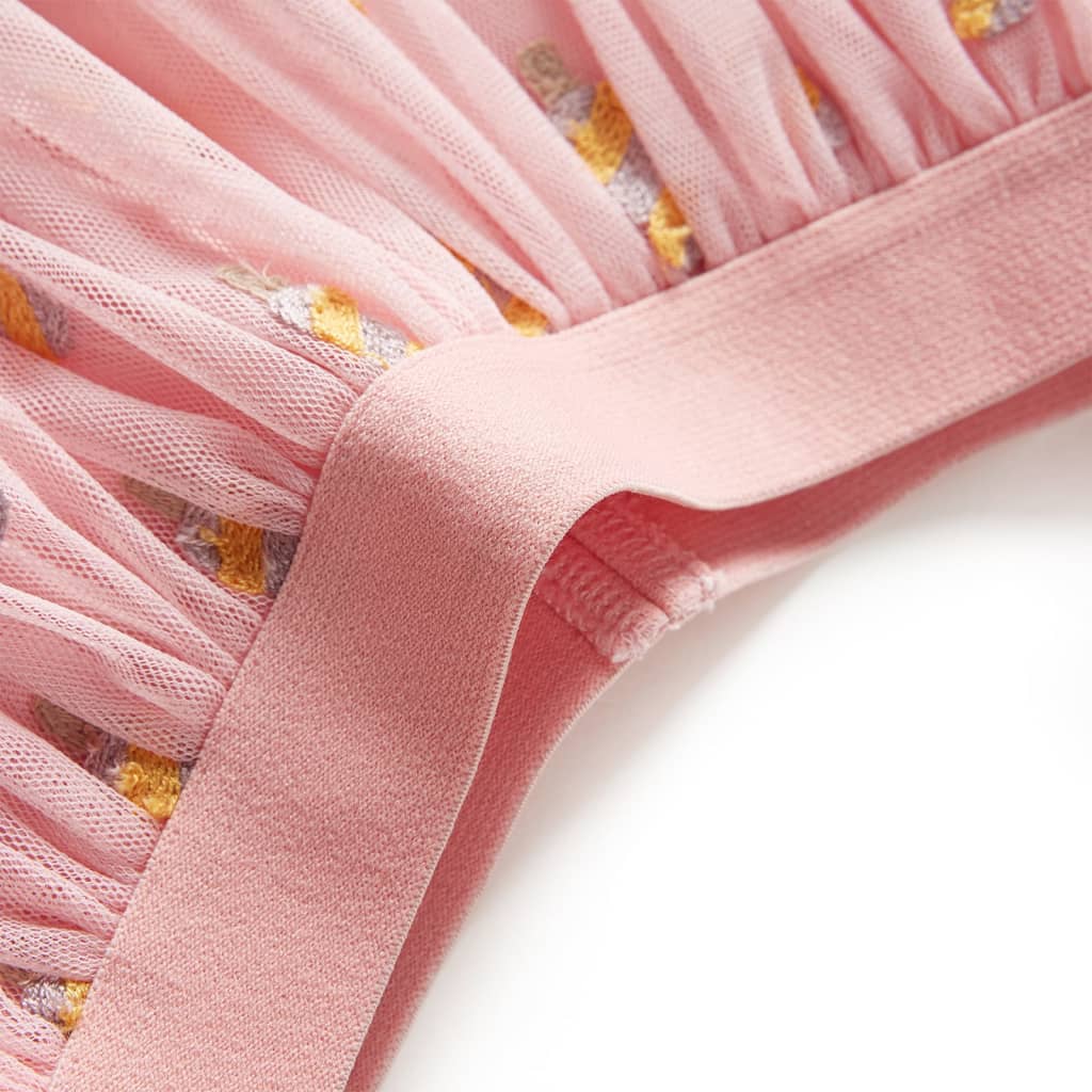 Saia de tule para criança rosa-claro 116