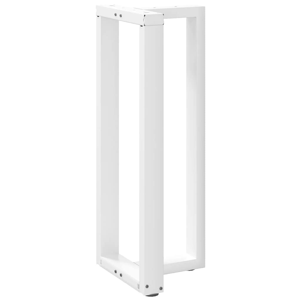 Pés de mesa de bar em forma de t, 2 peças, branco, 50x35x(100-101) cm, aço