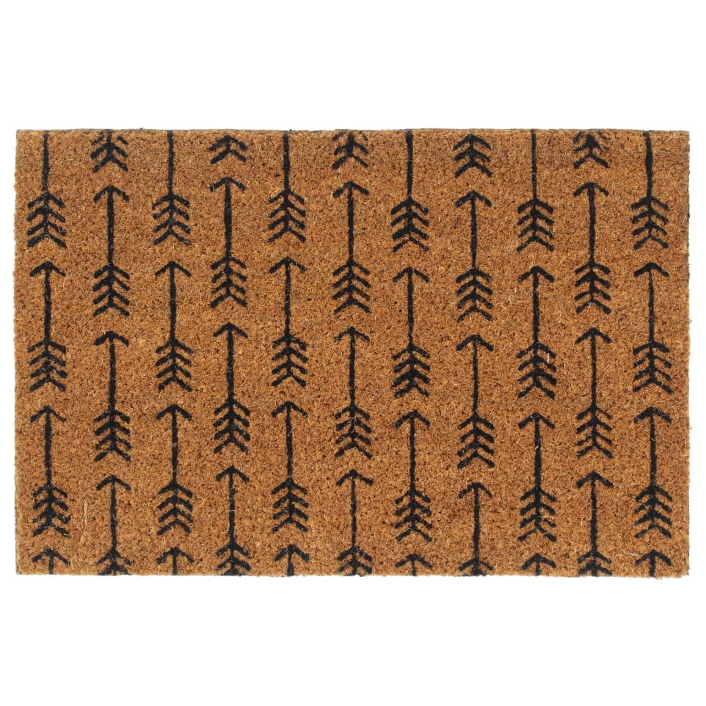 Tapete de porta 40x60 cm fibra de coco tufada natural